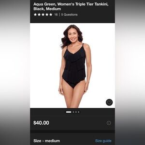 6 TANKINI BUNDLE - mediums

Aqua Green Women’s Tiered Tankini’s